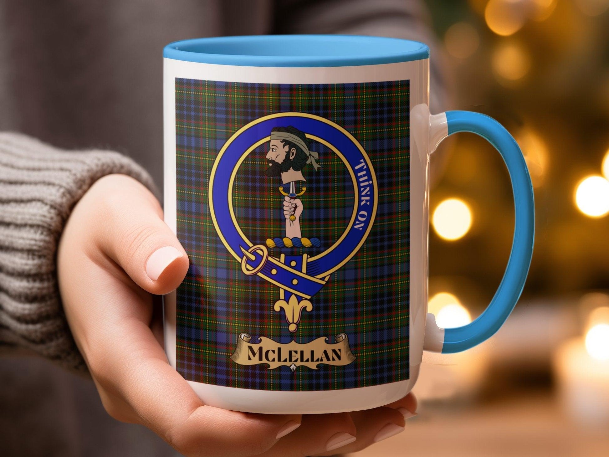 McLellan Clan Tartan Badge Scottish Heritage Mug - Living Stone Gifts