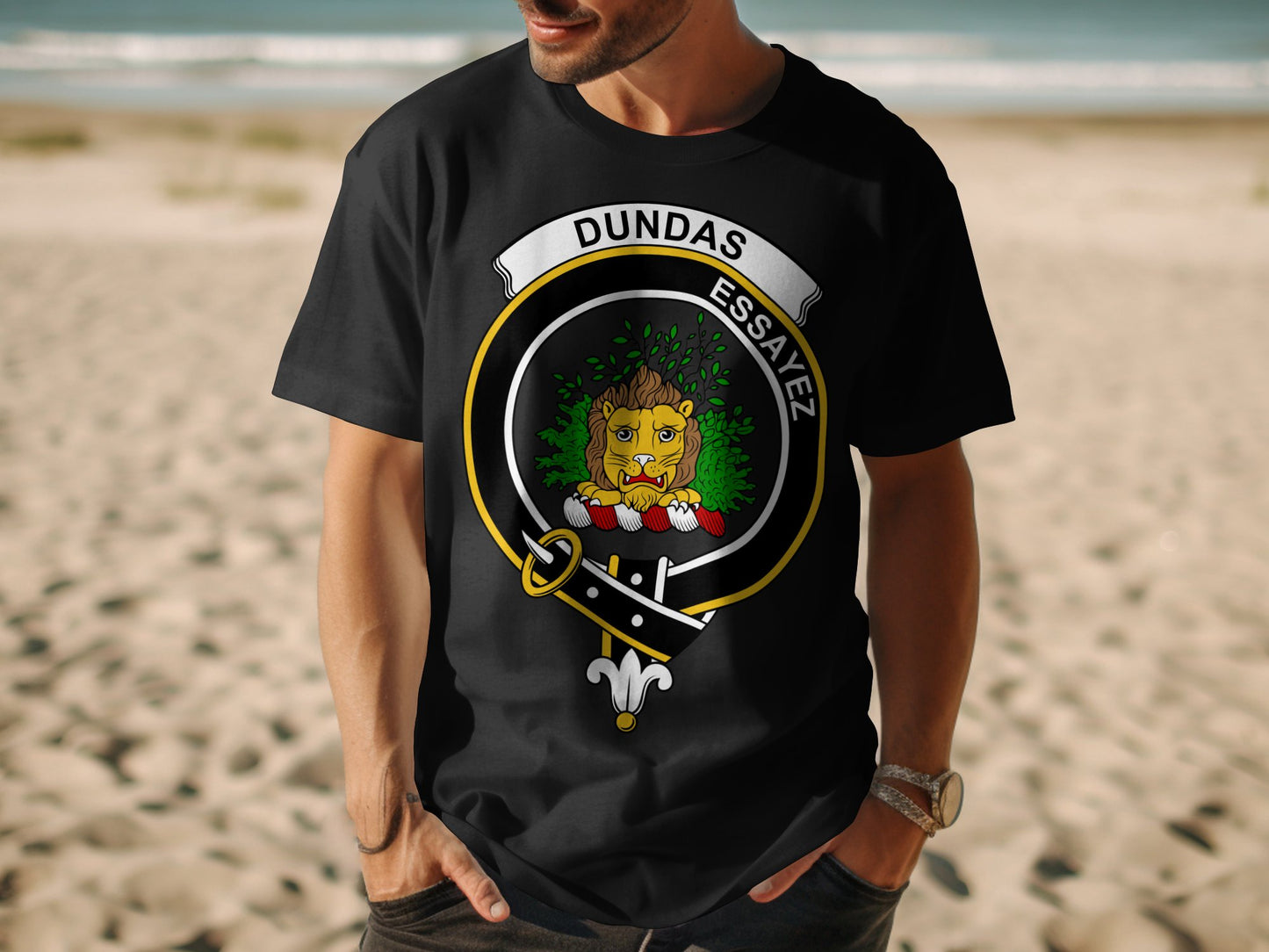 Dundas Scottish Clan Crest Highland Games T-Shirt - Living Stone Gifts