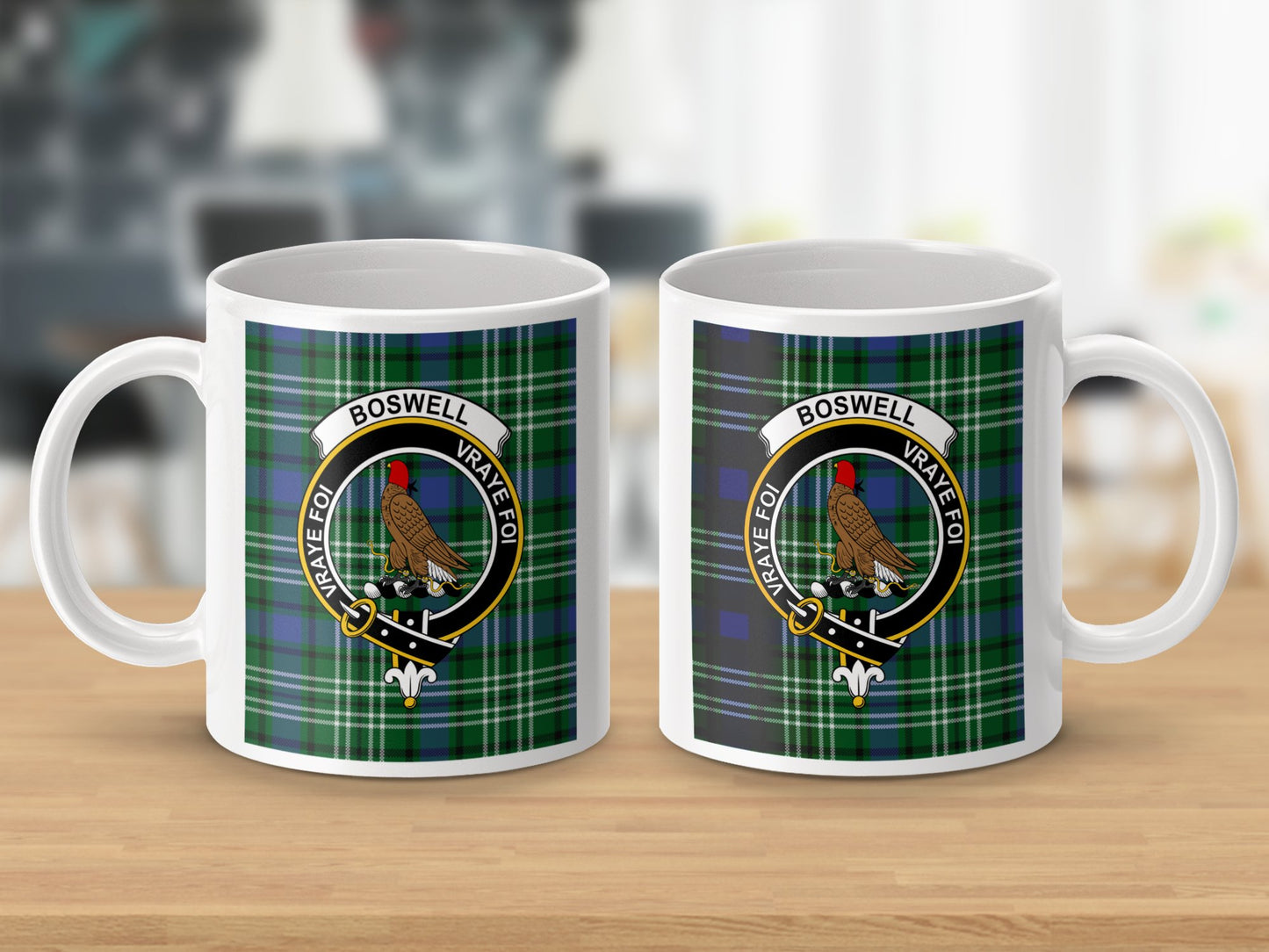 Scottish Clan Boswell Proud Crest Design Mug - Living Stone Gifts