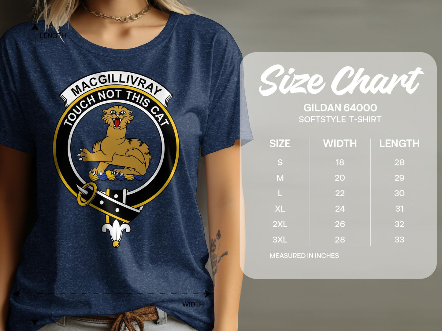 Proudly Wear Your MacGillivray Clan Crest T-Shirt - Living Stone Gifts