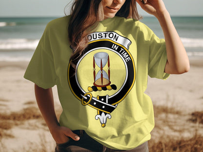 Houston Clan Crest Highland Games Scotland T-Shirt - Living Stone Gifts