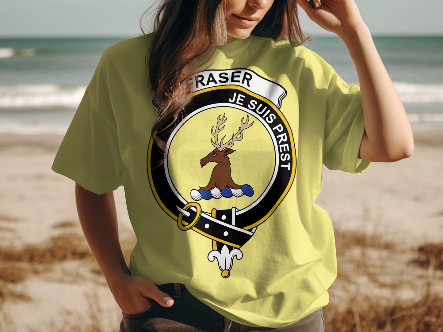 Fraser Scottish Clan Crest Highland Games T-Shirt - Living Stone Gifts