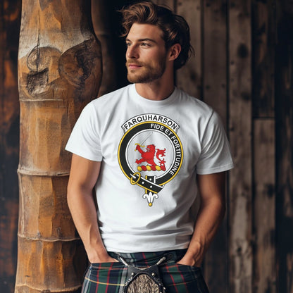 Farquharson Scottish Clan Crest Highland Games T-Shirt - Living Stone Gifts