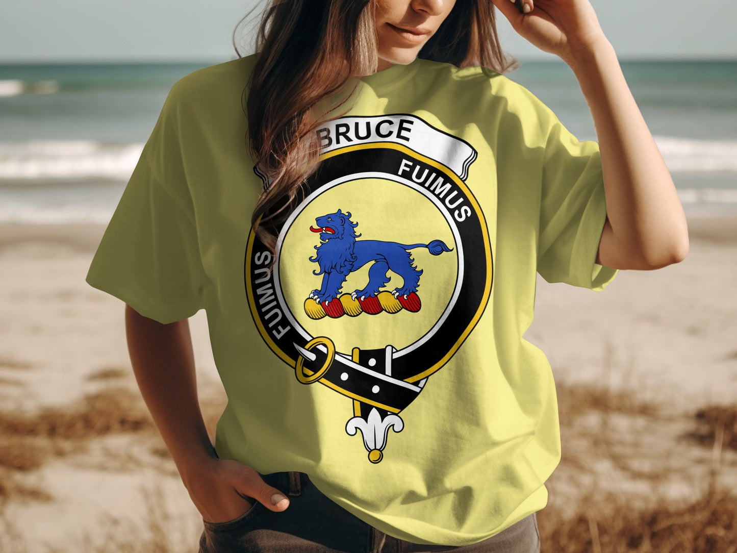 Bruce Scottish Clan Crest Highland Games T-Shirt - Living Stone Gifts