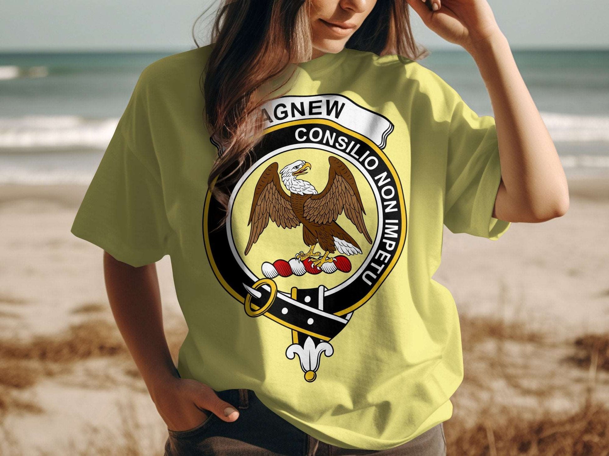 Agnew Scottish Clan Crest Highland Games T-Shirt - Living Stone Gifts
