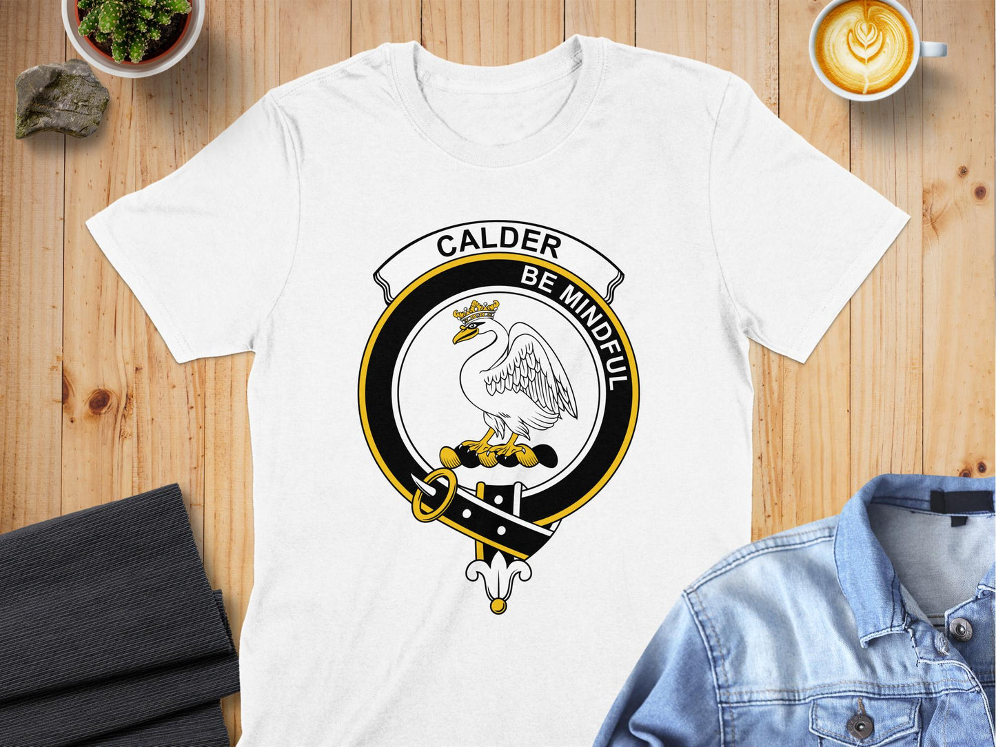 Calder Scottish Clan Crest Highland Games T-Shirt - Living Stone Gifts