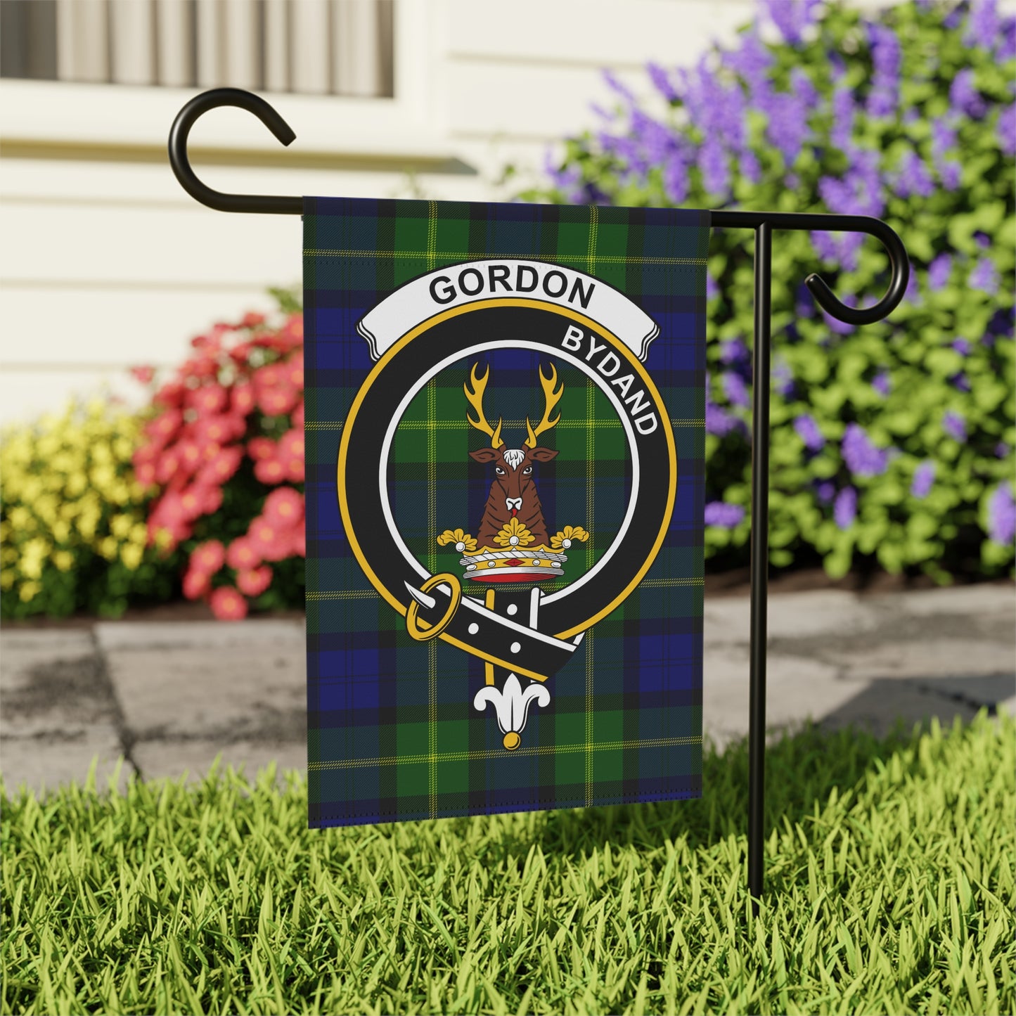 Clan Gordon Scottish Tartan Garden Flag