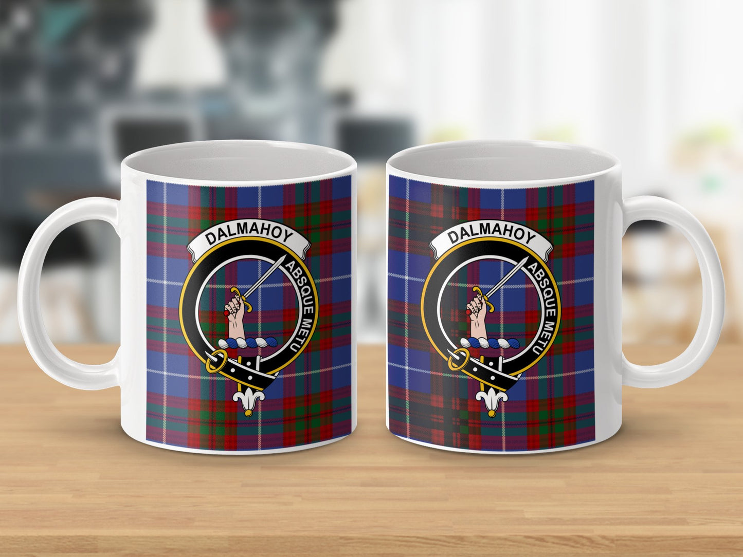 Dalmahoy Scottish Tartan Clan Crest Mug - Living Stone Gifts