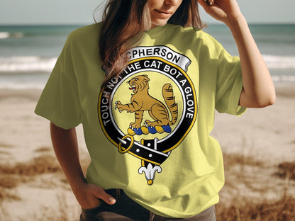Macpherson Clan Crest Highland Games Inspired T-Shirt - Living Stone Gifts