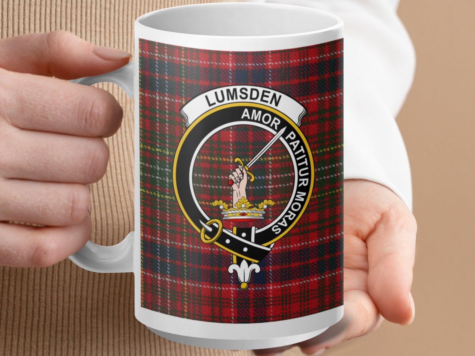 Scottish Clan Lumsden Plaid Tartan Mug - Living Stone Gifts