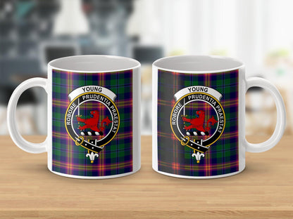 Young Scottish Clan Crest Tartan Design Mug - Living Stone Gifts