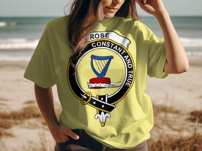 Scottish Clan Crest Emblem Constant And True T-Shirt - Living Stone Gifts