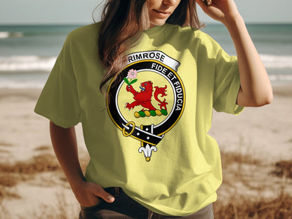 Primrose Scottish Clan Crest Highland Games T-Shirt - Living Stone Gifts