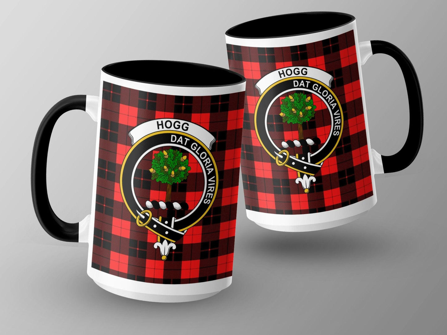 Scottish Clan Hogg Tartan Plaid Mug Crest Design Mug - Living Stone Gifts