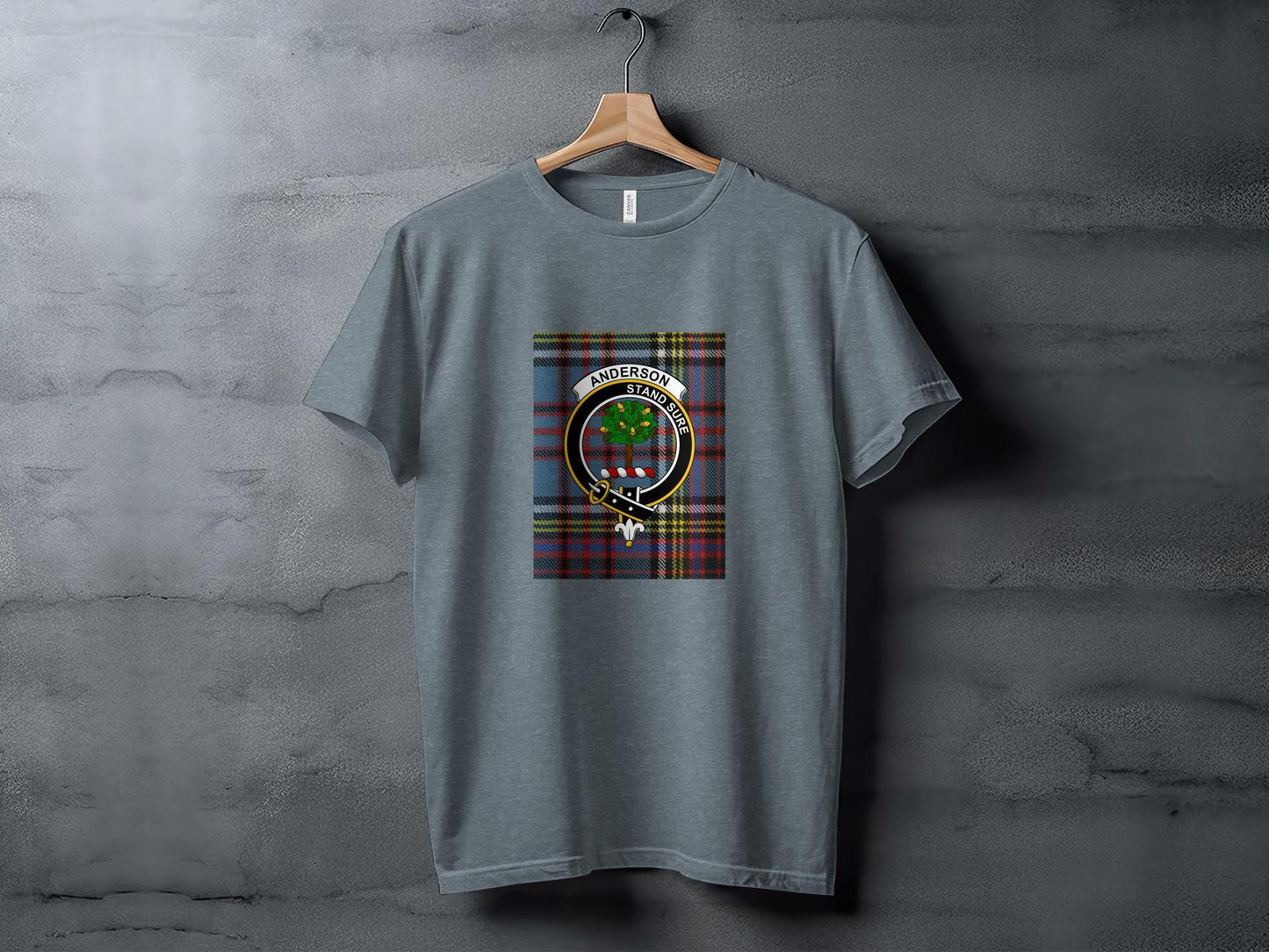 Anderson Clan Tartan Tee, Scottish Heritage T-Shirt