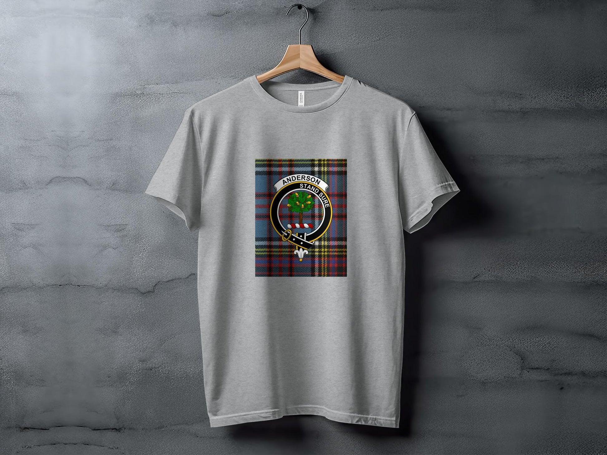 Anderson Clan Tartan Tee, Scottish Heritage T-Shirt