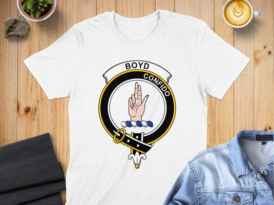 Boyd Scottish Clan Crest Highland Games T-Shirt - Living Stone Gifts