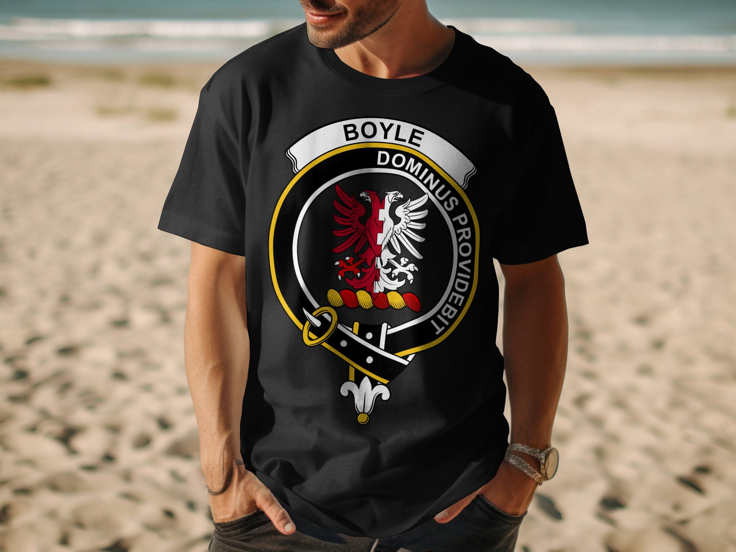 Boyle Scottish Clan Crest Highland Games T-Shirt - Living Stone Gifts
