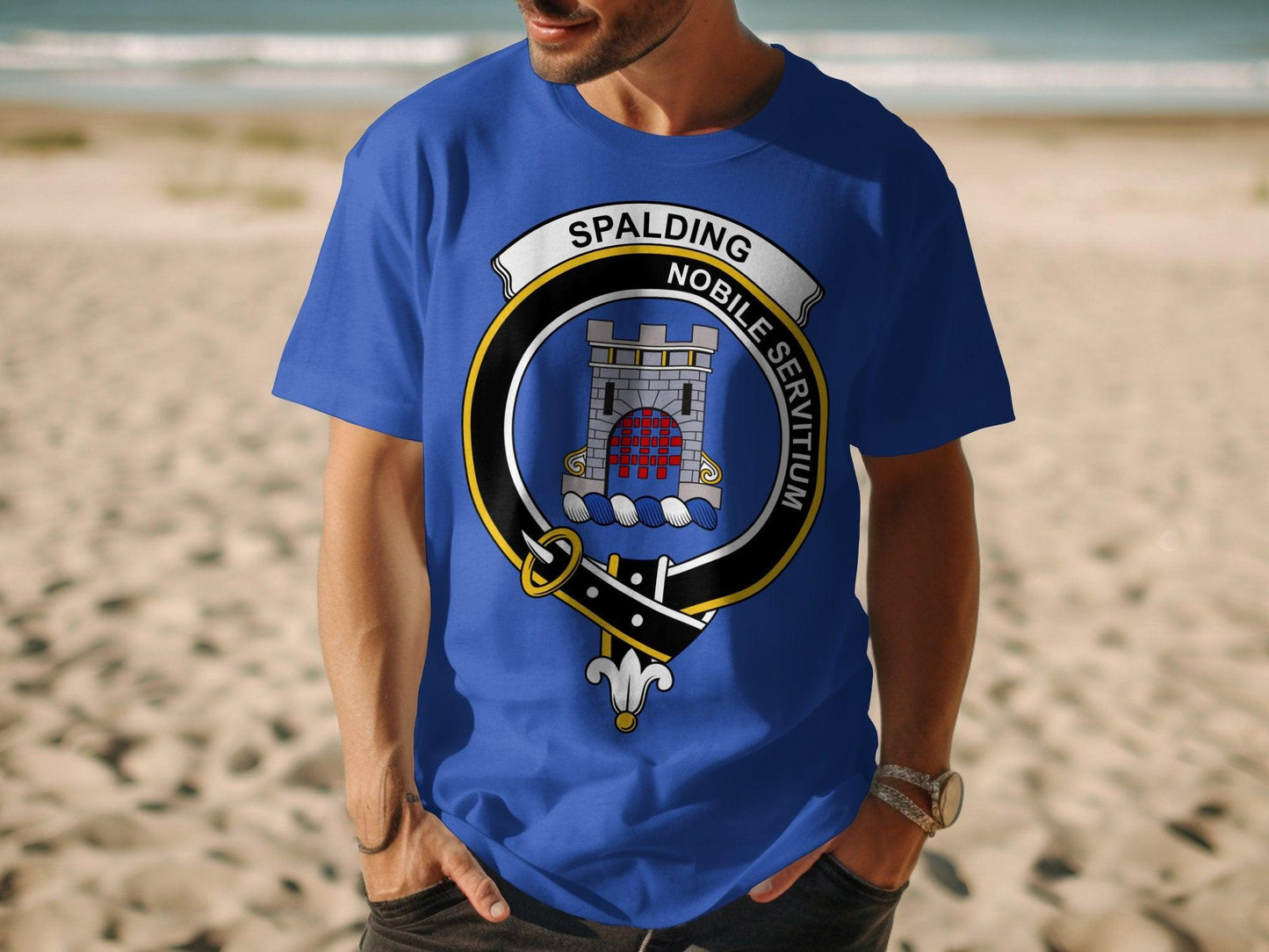 Spalding Clan Crest Highland Games Festival T-Shirt - Living Stone Gifts