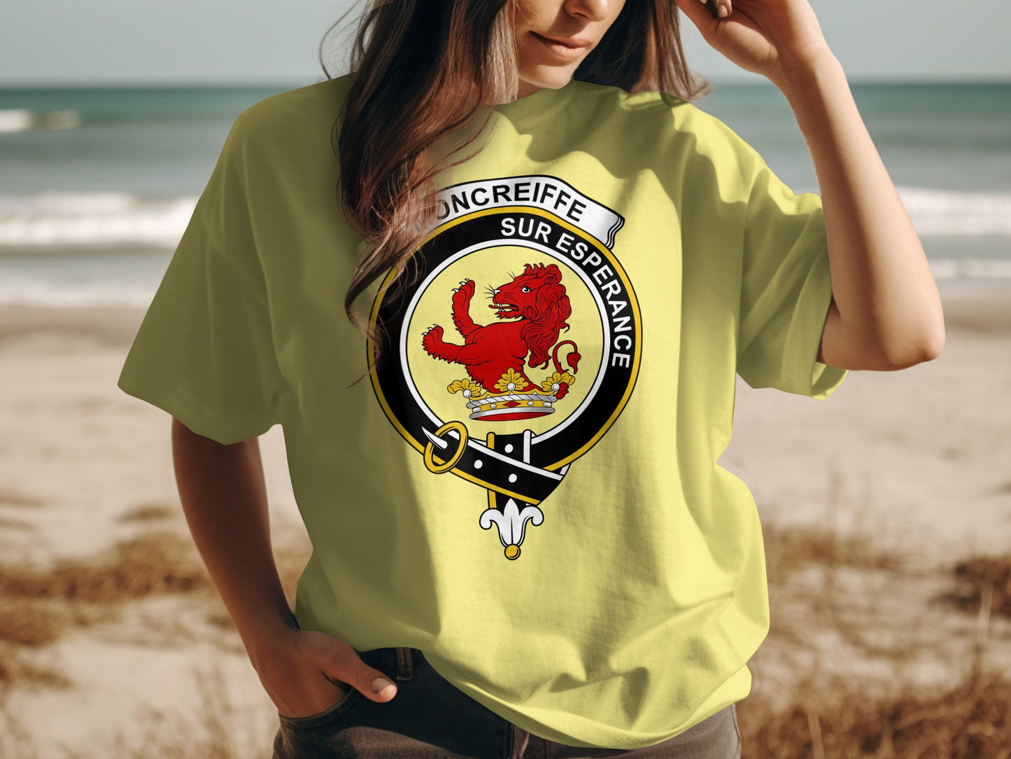 Moncreiffe Scottish Clan Crest Sur Esperance T-Shirt - Living Stone Gifts