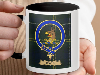 Scottish Clan Dyce Crest Tartans Design Artistic Mug - Living Stone Gifts