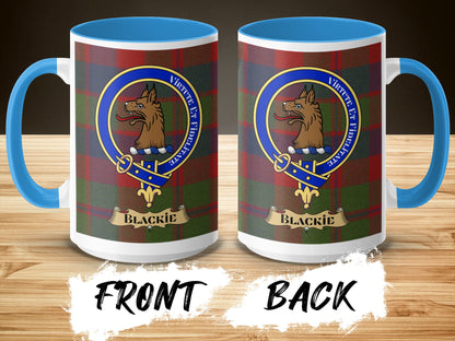 Blackie Clan Crest Tartan Emblem Decorative Mug - Living Stone Gifts