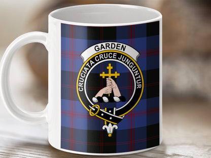 Clan Garden Scottish Tartan Crest Mug - Living Stone Gifts