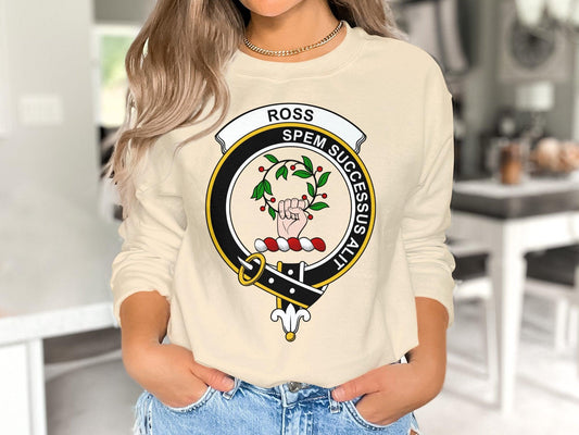 Clan Ross Crest T-Shirt, Hoodie, Sweatshirt | Scottish Heritage Apparel