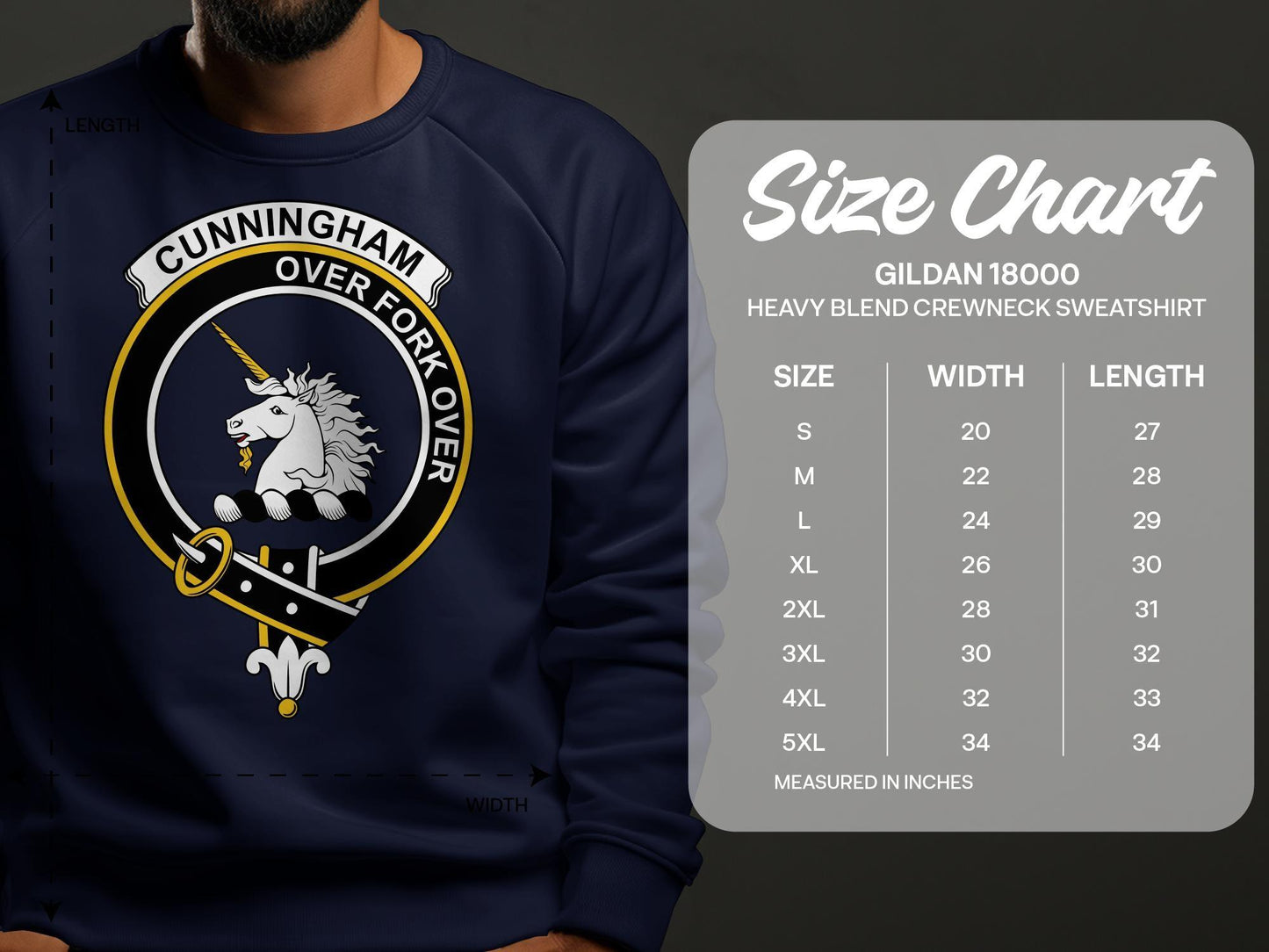 Cunningham Clan Unicorn Crest T-Shirt, Scottish Heritage Apparel, Unisex