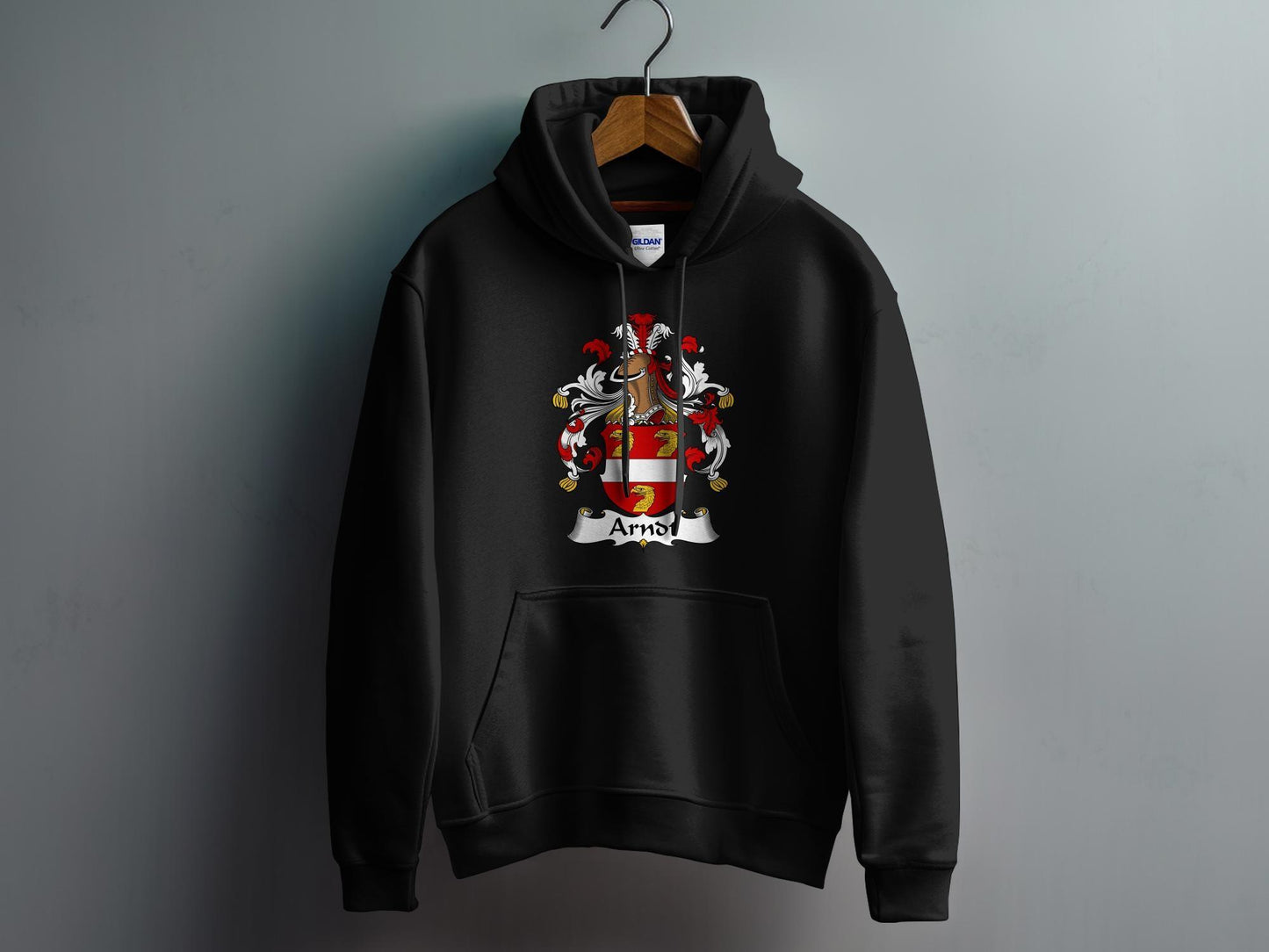 Custom Heraldic Lion Crest Tee, Arnot Family Sweatshirt, Unique Hoodie Design