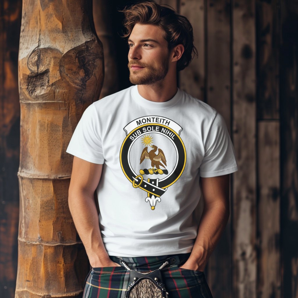Monteith Scottish Clan Crest Sub Sole Nihil T-Shirt - Living Stone Gifts
