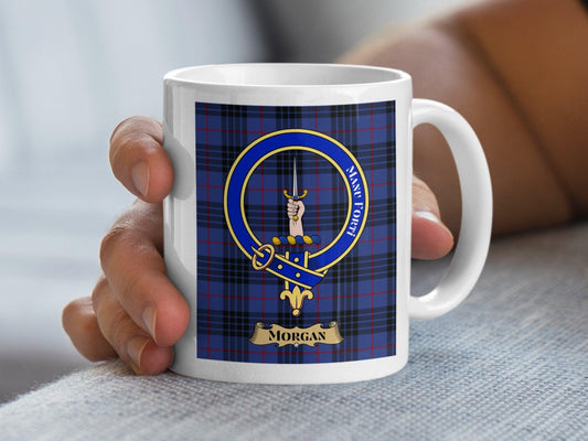 Scottish Clan Morgan Tartan Plaid Mug - Living Stone Gifts