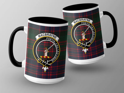 Macbrayne Clan Crest Fortis Ceu Leo Fid US Scottish Mug - Living Stone Gifts