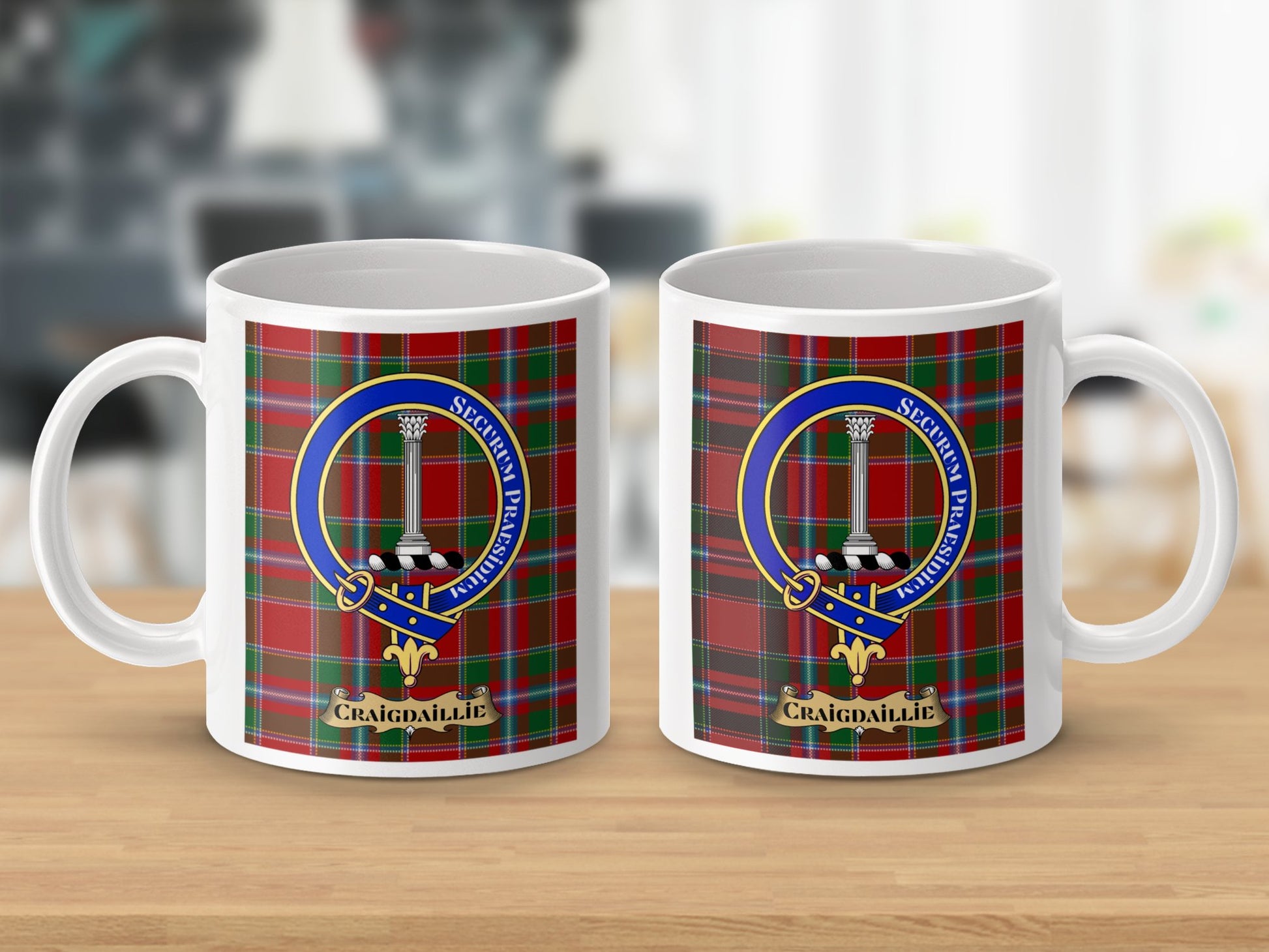 Craigdaillie Scottish Plaid Design Mug - Living Stone Gifts
