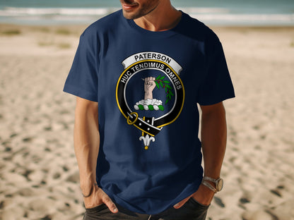Paterson Scottish Clan Crest T-Shirt for Heritage Lovers - Living Stone Gifts