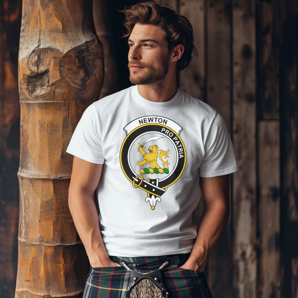 Newton Scottish Clan Crest Scotland Highland Games T-Shirt - Living Stone Gifts