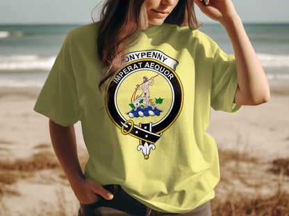 Moneypenny Scottish Clan Crest Highland Games T-Shirt - Living Stone Gifts
