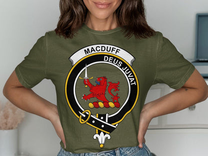 Macduff Clan Crest Deus Juvat Scottish Festival T-Shirt - Living Stone Gifts