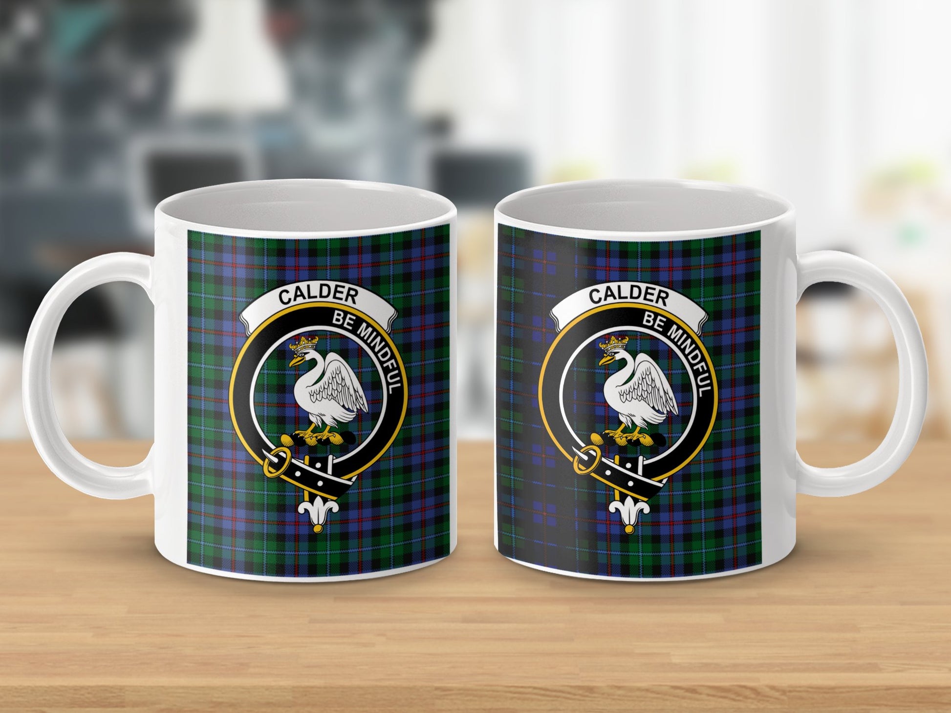 Calder Be Mindful Scottish Clan Crest Mug - Living Stone Gifts