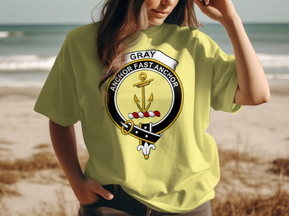 Gray Clan Scottish Crest Highland Games T-Shirt - Living Stone Gifts
