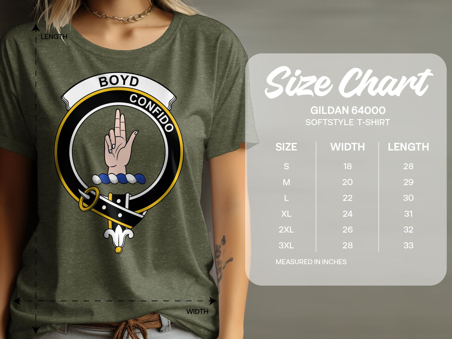 Boyd Scottish Clan Crest Highland Games T-Shirt - Living Stone Gifts
