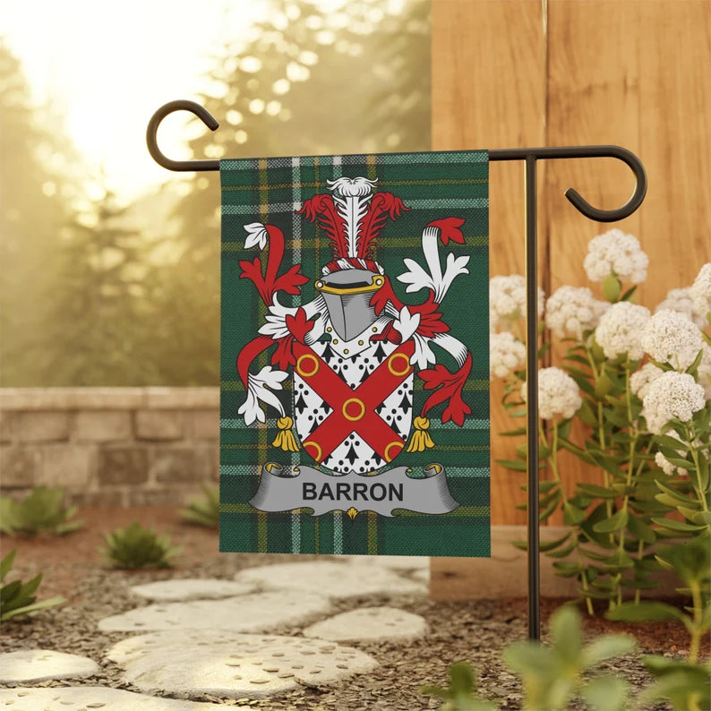Personalized Scottish or Irish Clan Garden Flag