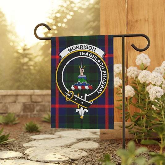 Morrison Clan Scottish Tartan Garden Banner, Morrison Scotland Flag