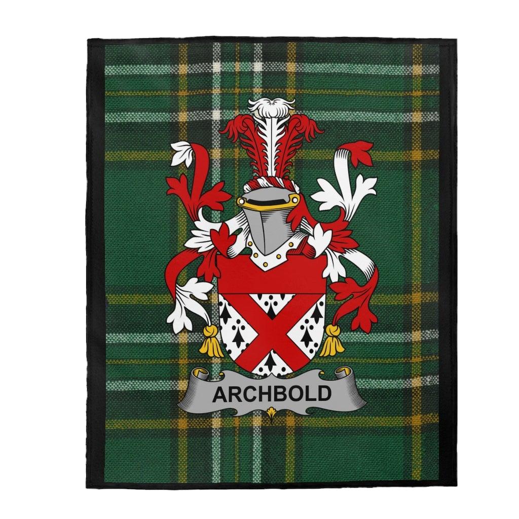 Archbold Coat Of Arms Irish Tartan Blanket
