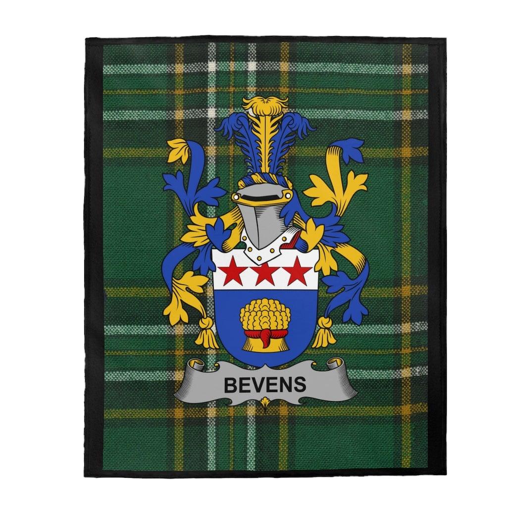 Bevens Coat Of Arms Irish Blanket