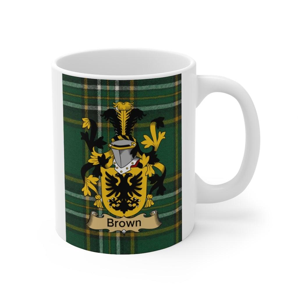 Brown Coat Of Arms Irish Mug