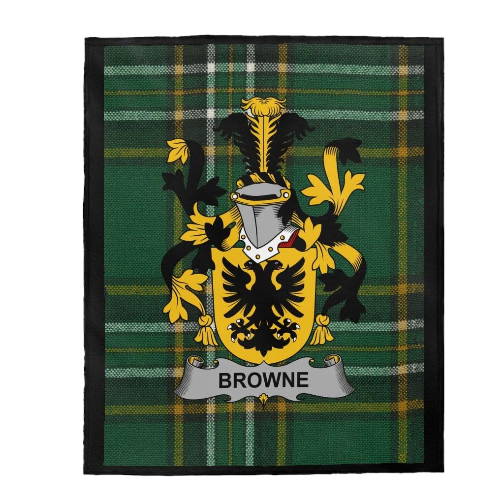Browne Coat Of Arms Irish Blanket