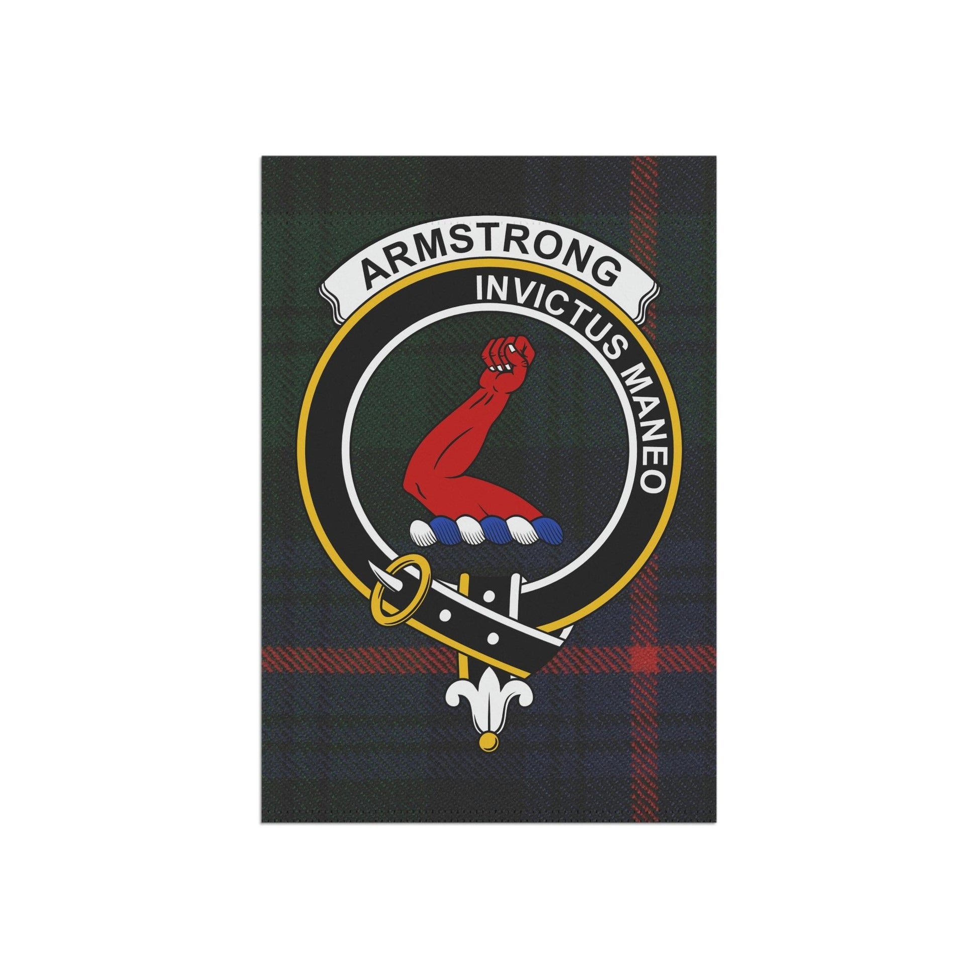 Clan Armstrong Scottish Tartan Flag, Armstrong Garden Banner, Scottish Flag, Scottish Clan Gift, Scotland Flag