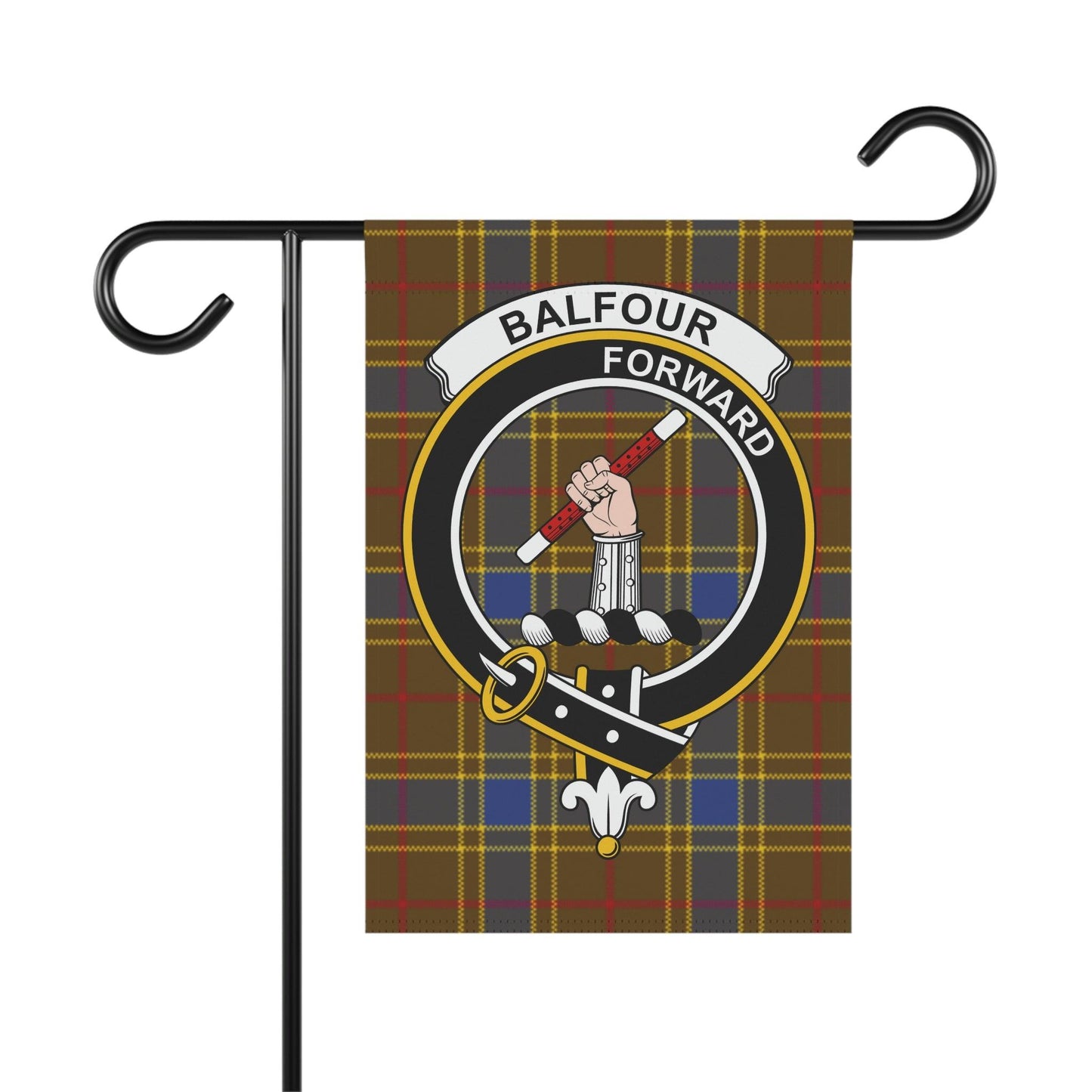 Clan Balfour Scottish Tartan Flag, Balfour Garden Banner, Scottish Flag, Scottish Clan Gift, Scotland Flag