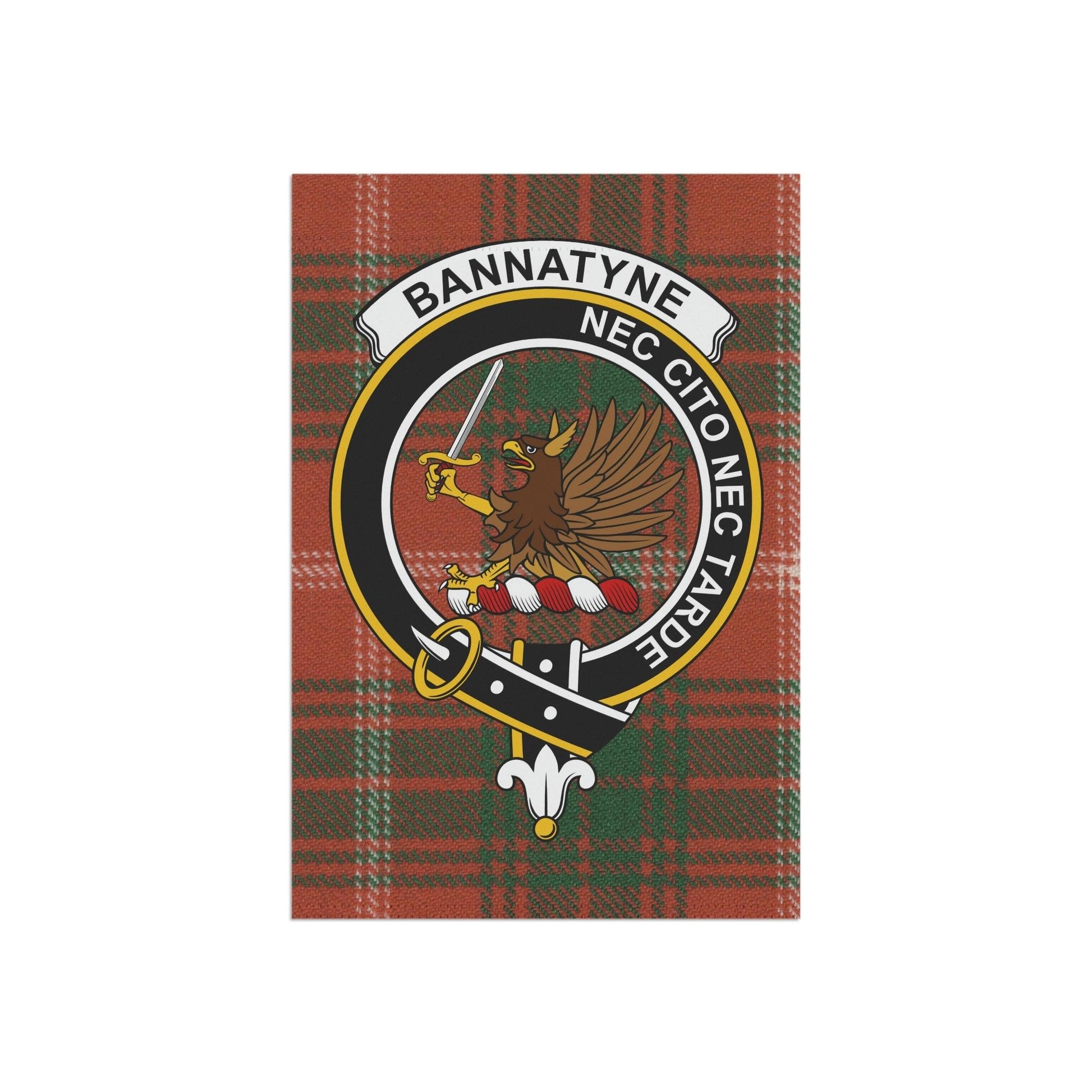 Clan Bannatyne Scottish Tartan Flag, Bannatyne Garden Banner, Scottish Flag, Scottish Clan Gift, Scotland Flag